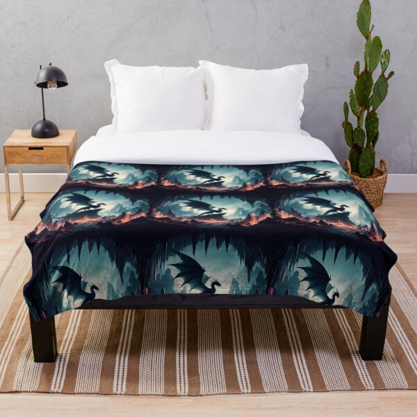 Item preview, Dragon's Silhouette in Cave designed and sold by AIrtisticPrints.