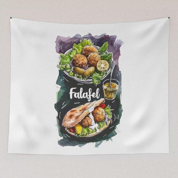 Item preview, Vegan and Organic Falafel Platter: Experience the Rich Flavors of Middle Eastern Street Food designed and sold by FUNqoosh.