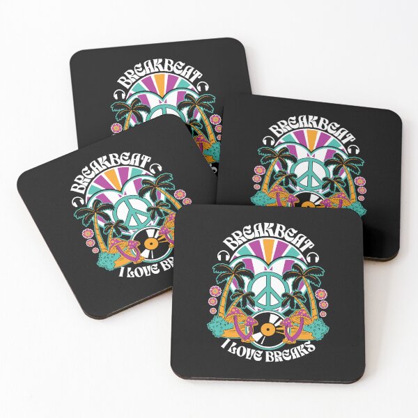 Item preview, BREAKBEAT - I Love Peace Heart (white/teal/purple)  designed and sold by Discothreadz.
