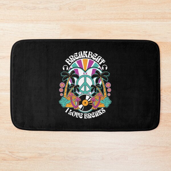 Item preview, BREAKBEAT - I Love Peace Heart (white/teal/purple)  designed and sold by Discothreadz.