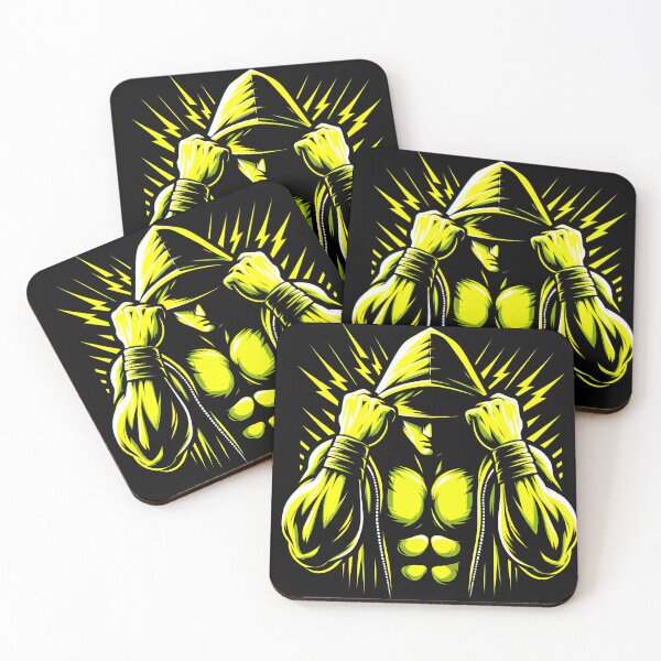 Item preview, Muscular man Fluo/Black designed and sold by mr-artt.