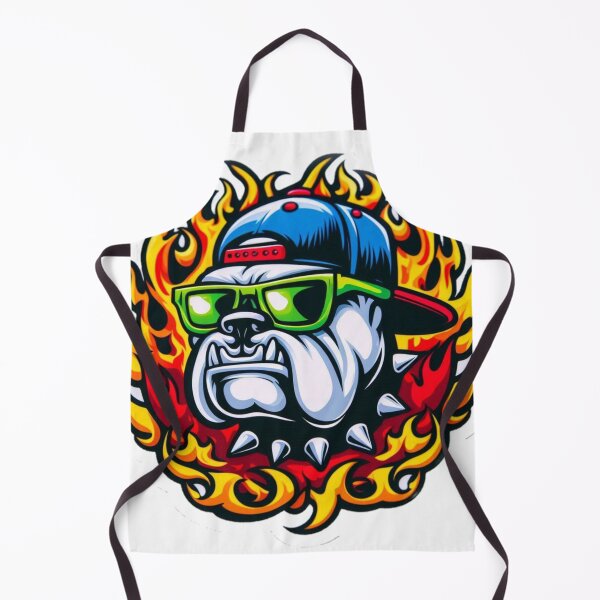 Artikelvorschau, Feurige Bulldogge Coolness entworfen und verkauft von DarkenFusion.
