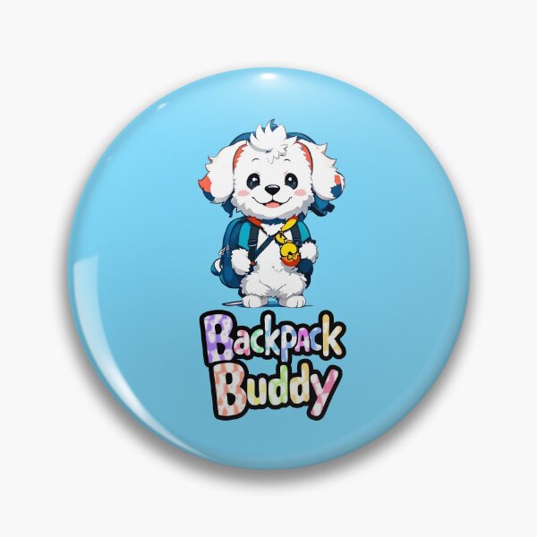 Item preview, Backpack Buddy with A Cute Dog Fun Design T-Shirt designed and sold by WitMeme.