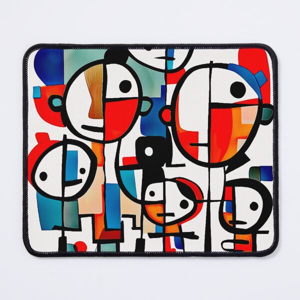 Item preview, Vibrant Abstract Faces – Colorful Geometric Art T-Shirt designed and sold by Mrrjgraphic.