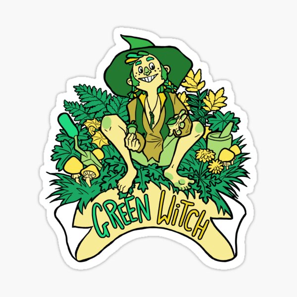 The Green Witch Sticker