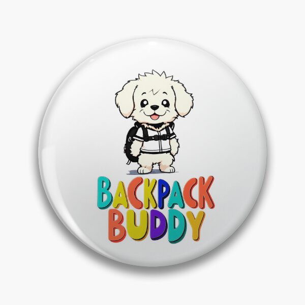 Item preview, Backpack Buddy with A Cute Dog Fun Design T-Shirt designed and sold by WitMeme.