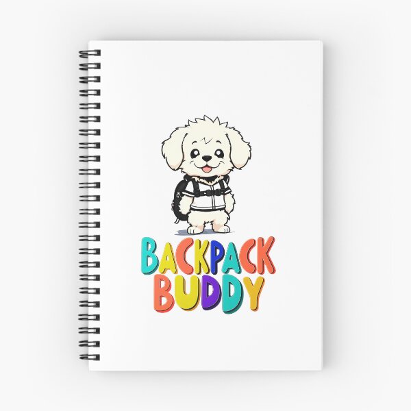 Item preview, Backpack Buddy with A Cute Dog Fun Design T-Shirt designed and sold by WitMeme.