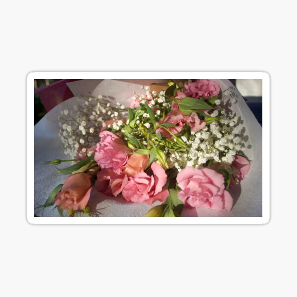 Item preview, Pink Floral Bouquet by Adelaide artist Avril Thomas at Magpie Springs designed and sold by MagpieSprings.