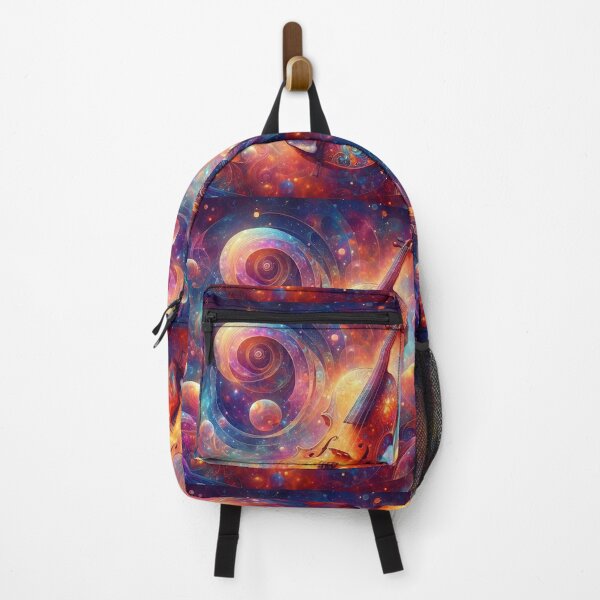 Item preview, Spectacular Colorful Space Violin Pattern designed and sold by DigiDreamyArt.