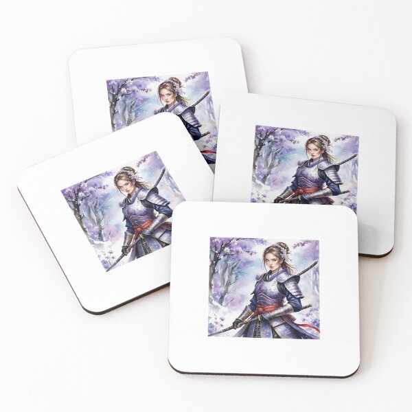 Item preview, Stunning illustration of a beautiful samurai woman. designed and sold by Bellas-Artes-99.
