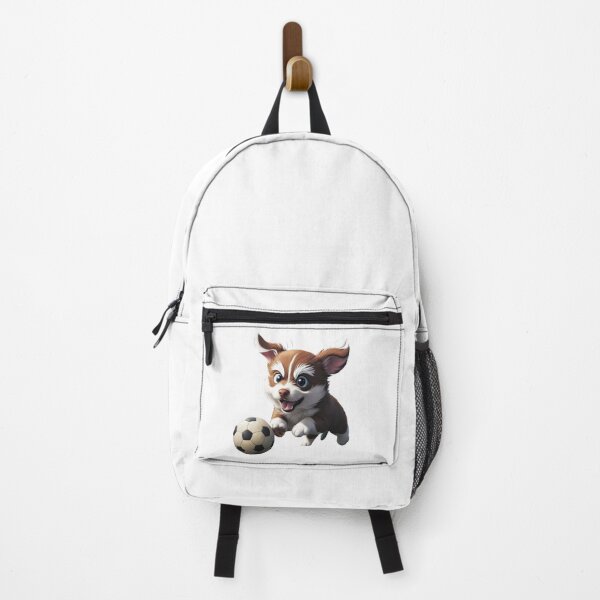 Item preview, a cute dog playing soccer designed and sold by graphicnew.
