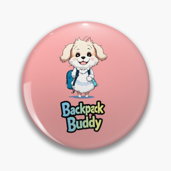 Item preview, Backpack Buddy with A Cute Dog Fun Design T-Shirt designed and sold by WitMeme.