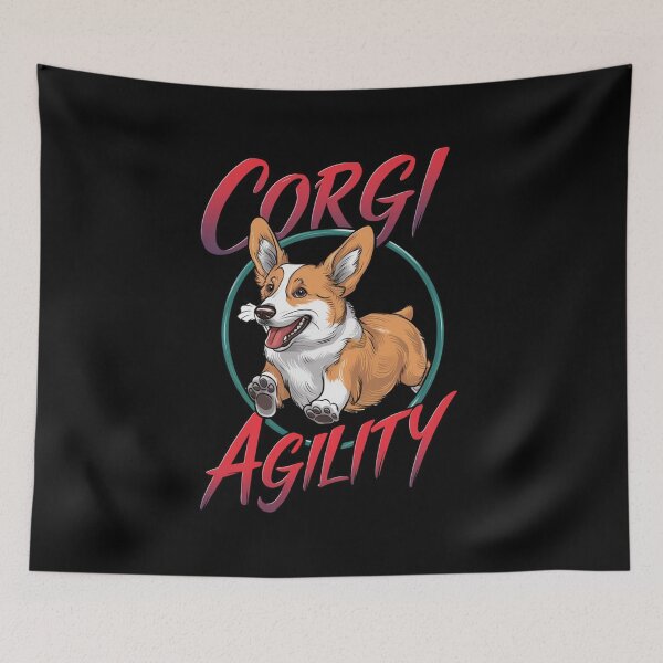 Item preview, Corgi Agility Jumping Through Hoop Design designed and sold by Peter Stawicki.