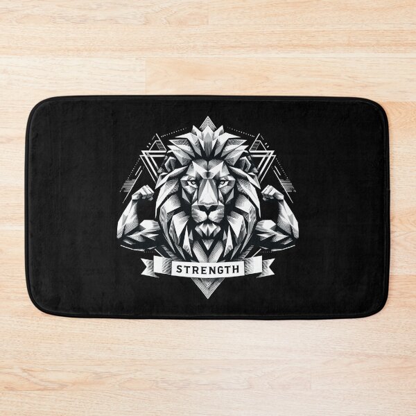 Item preview, lion lion head geometric geometry strength muscles gift designed and sold by Pineapple-Tree.