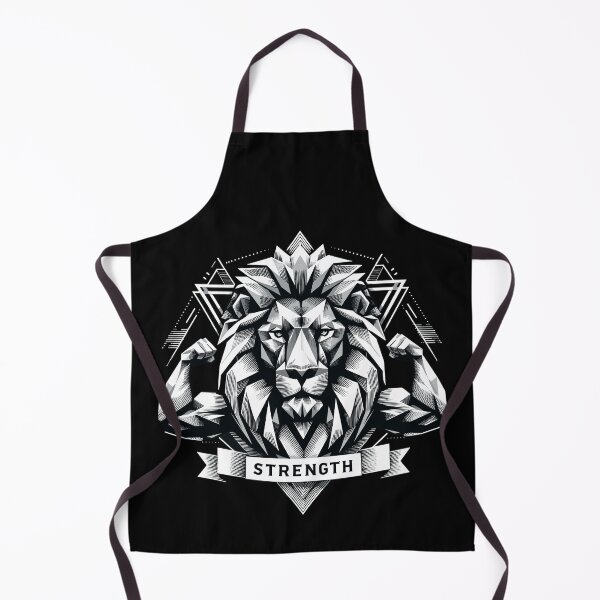 Item preview, lion lion head geometric geometry strength muscles gift designed and sold by Pineapple-Tree.