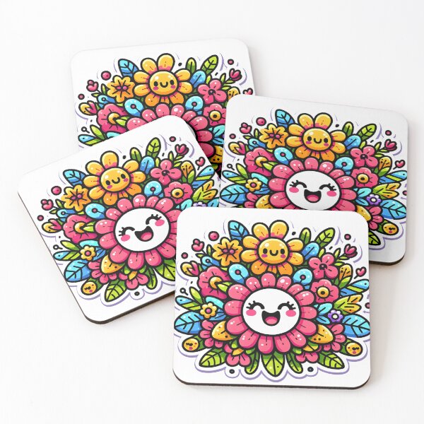Item preview, Kawaii Flower Floral Love Heart Character designed and sold by ArtKae.