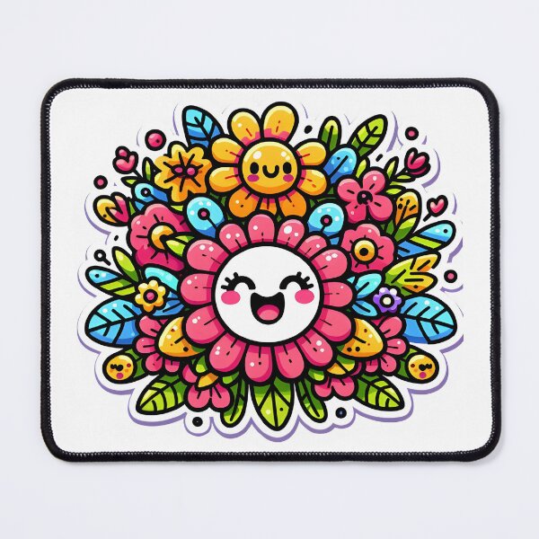 Item preview, Kawaii Flower Floral Love Heart Character designed and sold by ArtKae.