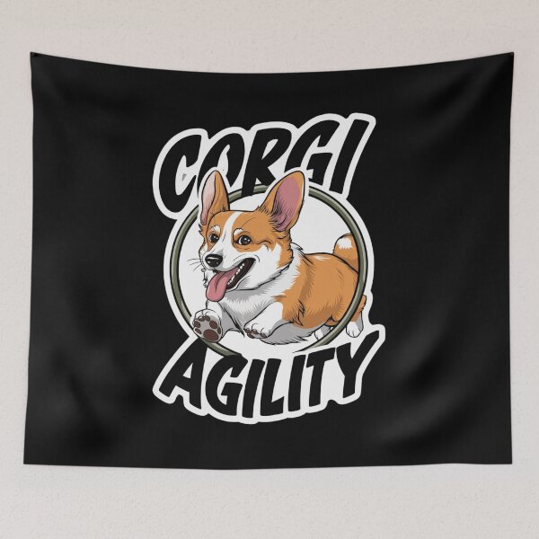Item preview, Corgi Agility Hoop Jumping Design designed and sold by Peter Stawicki.