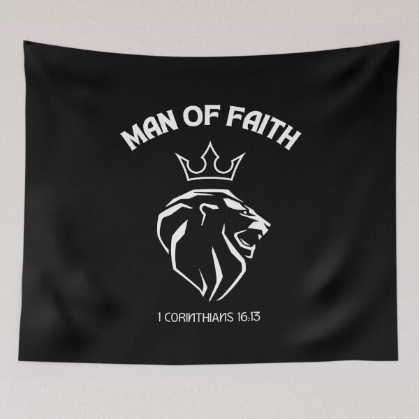 Item preview, Man Of Faith,Christian Bible Verse ,Christian Gospel Quotes, Inspirational Christian Woman Design designed and sold by mattlee20.