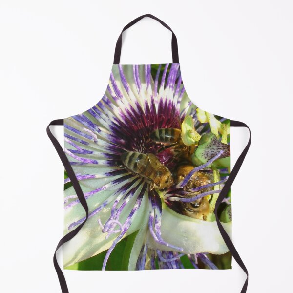 Item preview, Close Up Of Passion Flower with Honey Bee designed and sold by taiche.