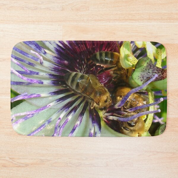 Item preview, Close Up Of  Passion Flower with Honey Bee designed and sold by taiche.