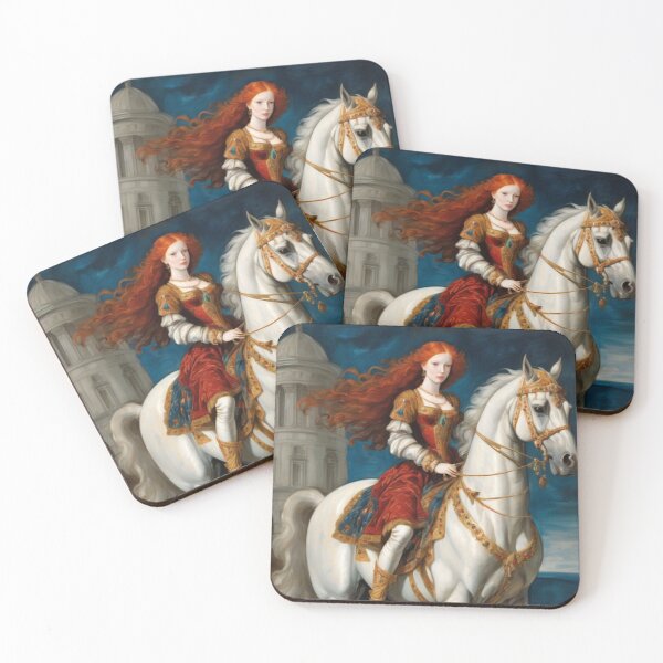 Item preview, Classic Lady On The White Stallion designed and sold by TheDarkWardrobe.