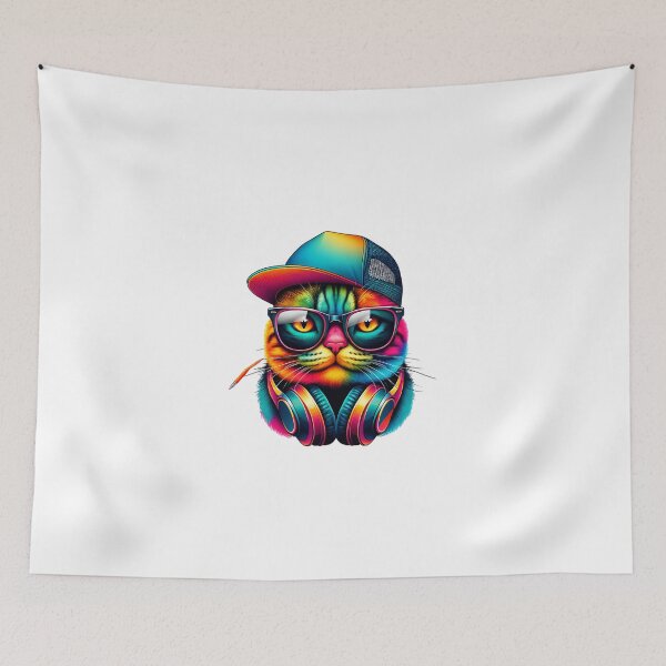 Item preview, Colorful Gangster Cat designed and sold by ModederZukunft.