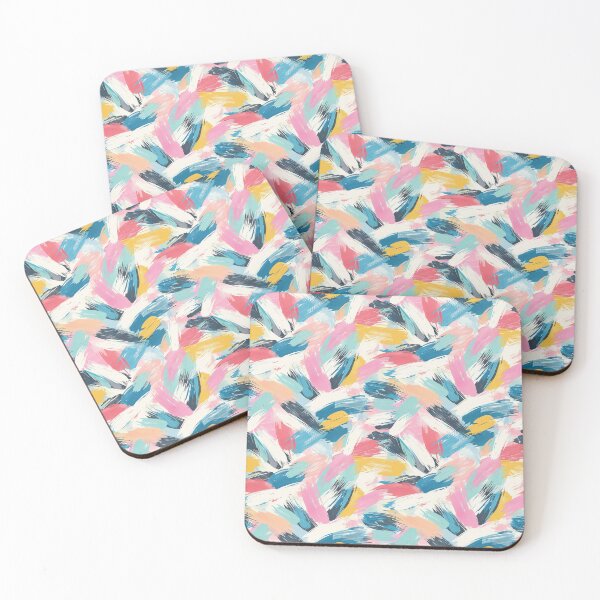 Item preview, Colorful and Messy Brush Stroke Patterns designed and sold by Mandie Kuo.