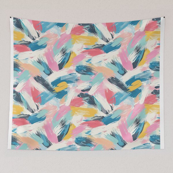 Item preview, Colorful and Messy Brush Stroke Patterns designed and sold by Mandie Kuo.