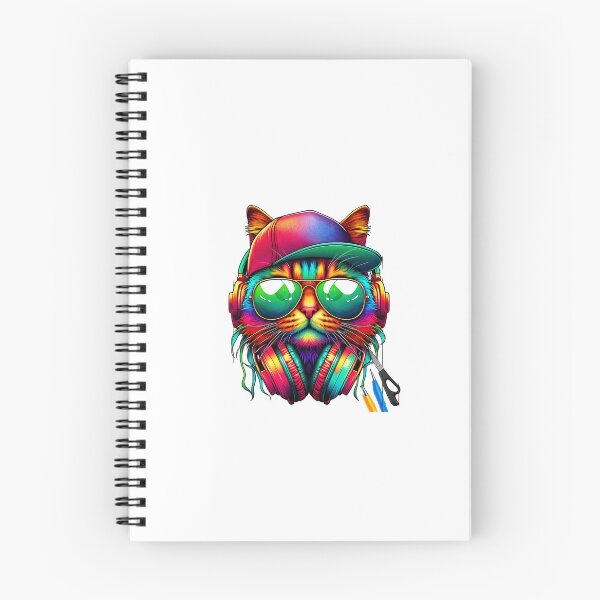 Item preview, Colorful cat with cappuccino designed and sold by ModederZukunft.