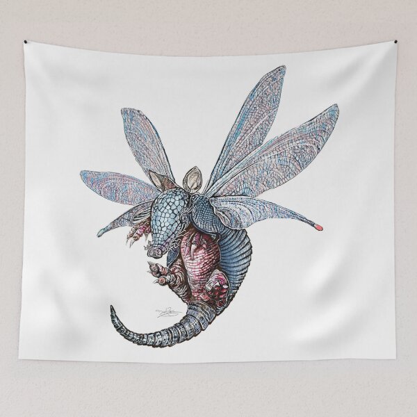 Item preview, Baby Armadillo Dragonfly Wings Art designed and sold by oz10.