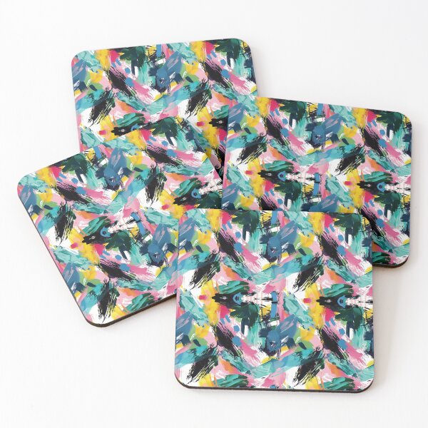 Item preview, Colorful and Messy Brush Stroke Patterns designed and sold by Mandie Kuo.