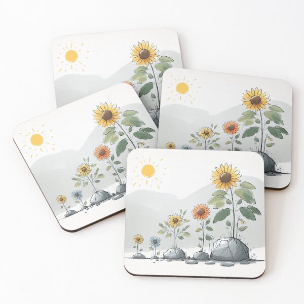 Item preview, Sunflower Growing on Sunny Day designed and sold by Nanthanon.