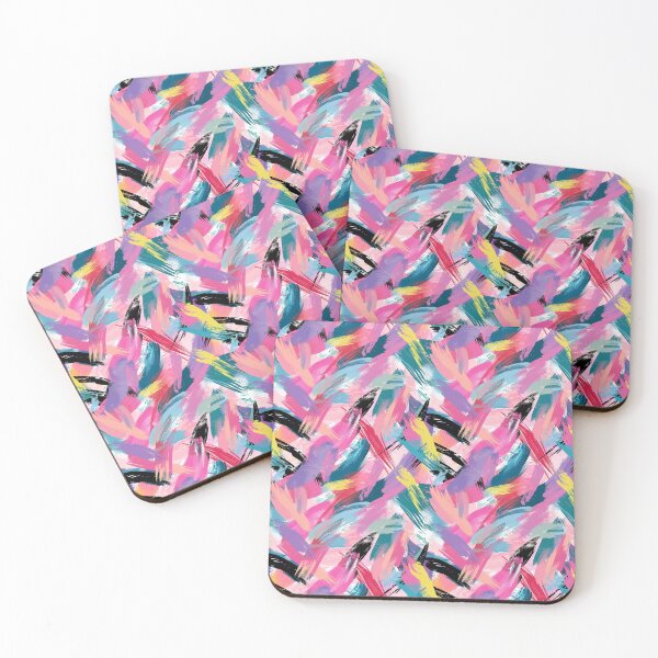 Item preview, Colorful and Messy Brush Stroke Patterns designed and sold by Mandie Kuo.
