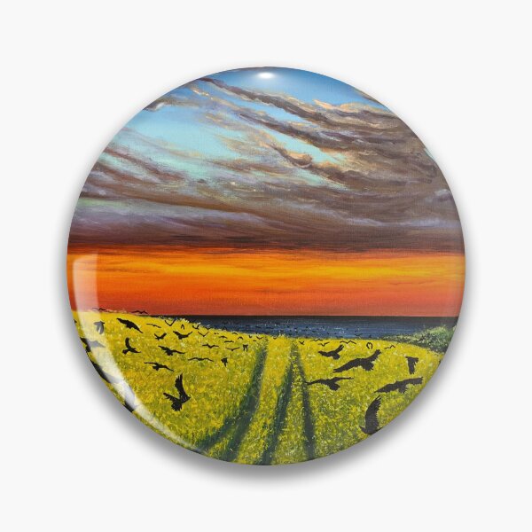 Item preview, Crows over rapeseed field designed and sold by DegsyArt.