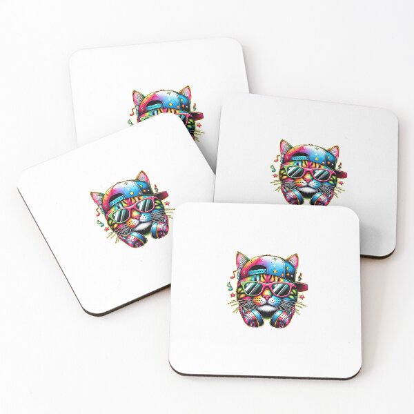 Item preview, Colorful party cat designed and sold by ModederZukunft.