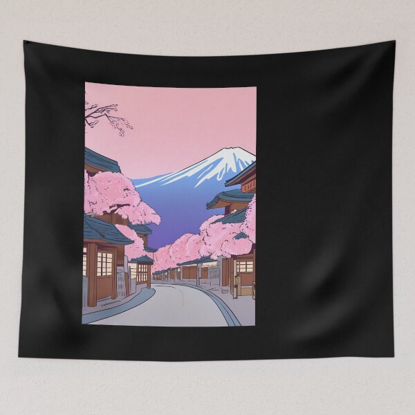 Item preview, pink day japanese town designed and sold by cloudzer0000.