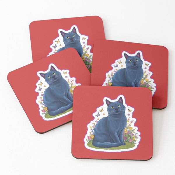 Artikelvorschau, Russische blaue Katze entworfen und verkauft von ZooStateofMind.