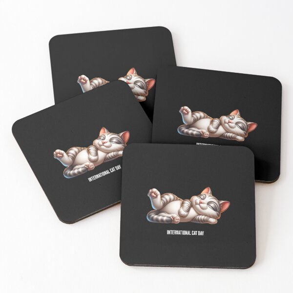 Item preview, Cat relaxing - International Cat Day designed and sold by Pflugart.