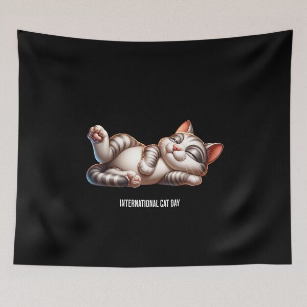 Item preview, Cat relaxing - International Cat Day designed and sold by Pflugart.