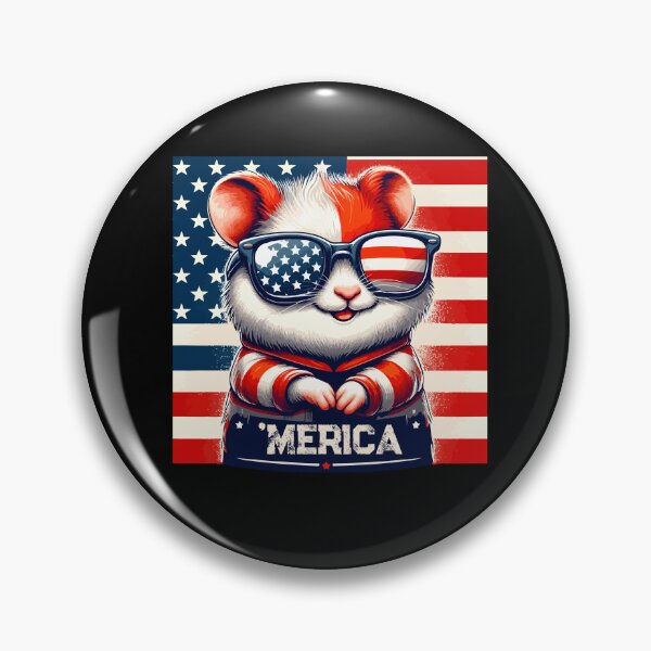 Artikelvorschau, 4th of July Patriotic Sunglasses Day Hamster Independence entworfen und verkauft von Dressed For Duty.