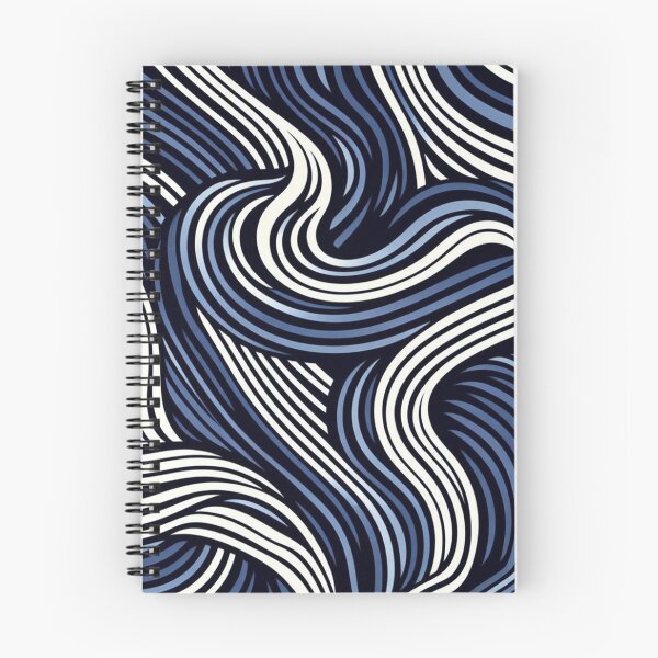 Item preview, "Ondulaciones Hipnóticas en Azul y Negro" designed and sold by NMProductos.
