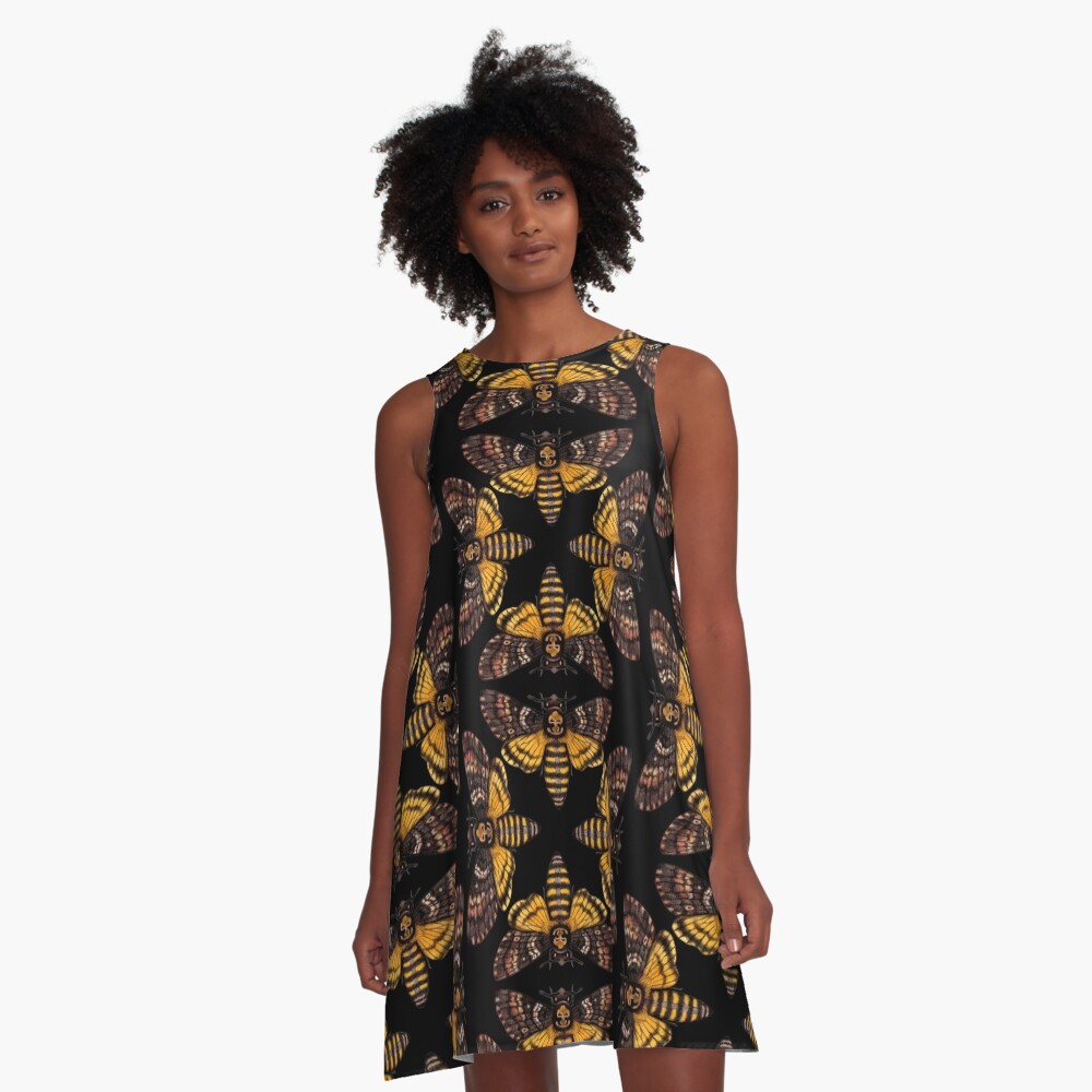 Vista previa del artículo con la obra «Vestido acampanado», diseñado y vendido por Veymoth.