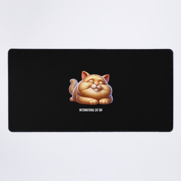 Item preview, Fat cat relaxing - International Cat Day designed and sold by Pflugart.