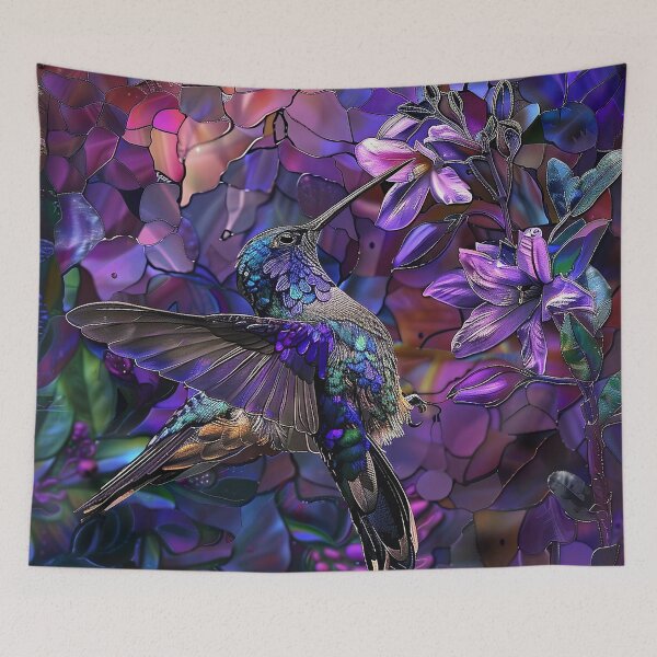 Item preview, Stained Glass Flower Art designed and sold by nomiraclehere.
