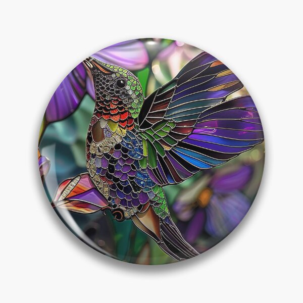 Item preview, Stained Glass Flower Art designed and sold by nomiraclehere.
