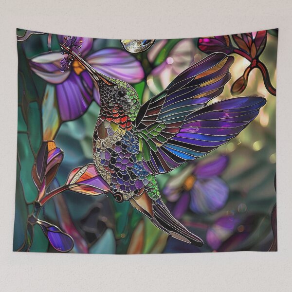 Item preview, Stained Glass Flower Art designed and sold by nomiraclehere.