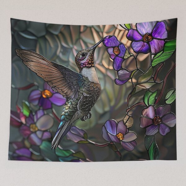 Item preview, Stained Glass Flower Art designed and sold by nomiraclehere.