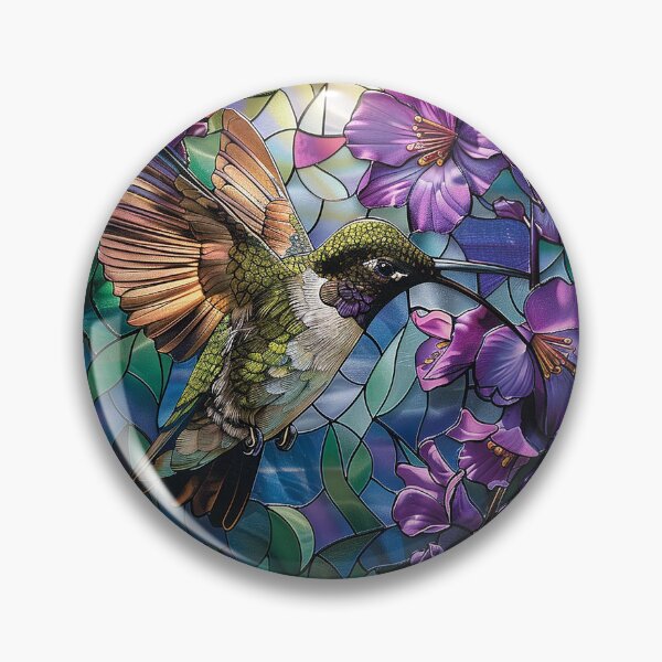 Item preview, Stained Glass Flower Art designed and sold by nomiraclehere.