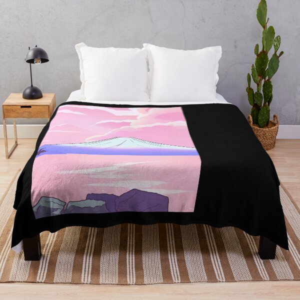 Item preview, beautiful pink mt fuji art vaporwave style 2024 designed and sold by cloudzer0000.
